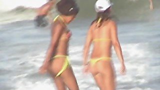 Two beauties on the beach - GNDBeachVideos