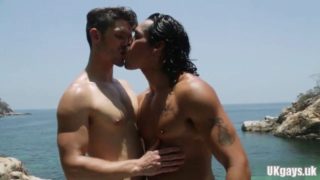 Latin gay gaping and cumshot