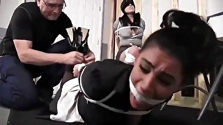 SUPER, SEXY MAIDS (DIXIE COMET & ENCHANTRESS SAHRYE) TIED UP TIGHT & GAGGED