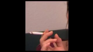 teen amateur smoking action