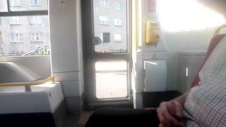 Showing off my dick on a public transport