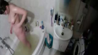 My Mum unaware of hidden cam in bathroom