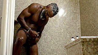 Sexy Grown Ass Man In Shower... Fun Fun :) 15 Min