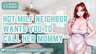 The Sweet MILF Next Door Wants You To Call Her Mommy  F4M Audio Roleplay  Gentle Domme  Titjob