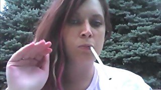 Dangiling Her Long Cigarette