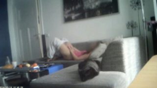 My sister 19 masturbates on our couch