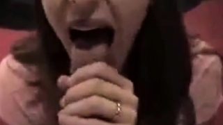 she loves deep throat cum shot