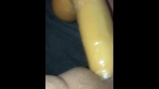 fucking with big Dildo