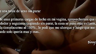 Una tarde de Sexo sin parar Entre gemidos y gritos me siguen llenando de leche a bofetadas