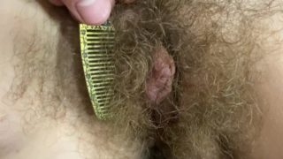 Hairy bush fetish video closeup pov with cutieblonde