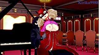 Ann Takamaki and Ren Amamiya have deep fucking during a mission. - Persona 5 Hentai