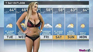 Katie T - Naughty Weather Girl - Sexy Videos - WankitNow