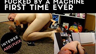 First time ever anal fuckmachine INTENSE huge orgasm