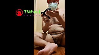 Taiwan bear play prostate vibrator