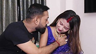 Hairy man making a move on an attractive Indian bitch