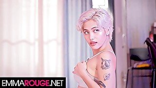 Well-made Role Play Action With Emma Rouge