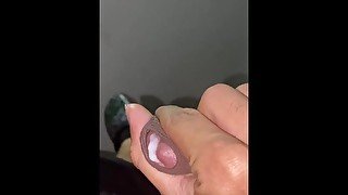 Enjoy how my mouth screams with pleasure for this rich handjob until I cum