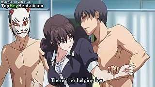 Hentai Big Tits Lady In Stockings Gets Cumshot