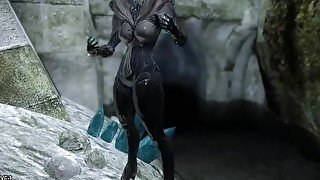 Skyrim Warframe Saryn and rat man