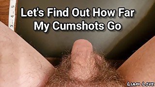 Cum Challenge: How Far Will It Fly? [Masturbation Game]