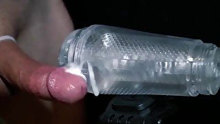 Kummwithm3 fleshlight milking draining my stiff swollen cock