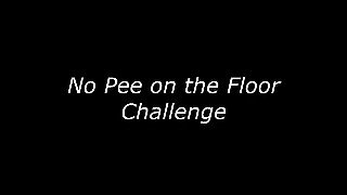 No pee on the floor!