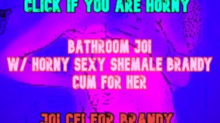 Be dominated by a Shemale on your Toilet BATHROOM JOI CEI