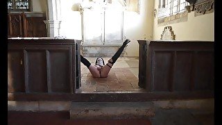 Nun teasing and Fucking the Vicar in church