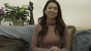 Sexy chick Melissa Moore talks about how she got into porn