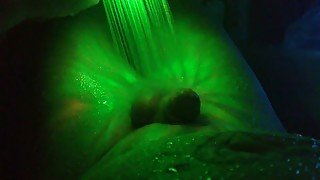 Neon water orgasm trans pussy