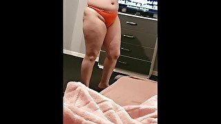 Step mom With a Big Ass dreams to Fuck through Yoga Pants by step son