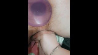 Pegging with 9 inch dildo first time 