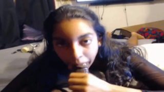 Muslim girl sucking