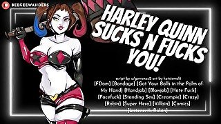 Harley Quinn Captures & Interrogates You With Her Holes!  Erotic ASMR Roleplay for Men