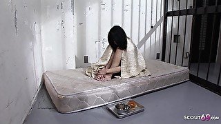 Japan Teen with Hairy Pussy Fucked by Guard in Womens Prison