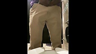 Big dick taking a piss