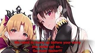 Ishtar and Ereshkigal Cast Curse on You Hentai Joi (Femdom Degradation Foot Focus)