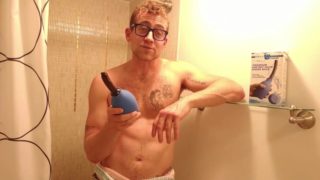 Anal douching using gay anal cleaning spray