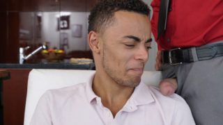 Exotic stepson dominated by his white stepdaddy