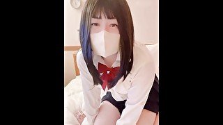 女装子,,制服,オナニー,アナル,美人,可愛い,日本人