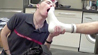 Beautiful Scally boy fucked by master in sneaker