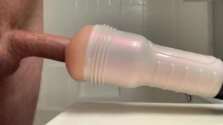 Fucking my new flashlight. No hands big cumshot