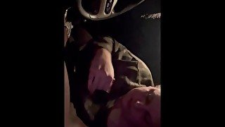 BBW Sucks off BBC IN Car