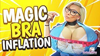 Magic Bra Inflation, i'm so happy to have huge tits! PREVIEW