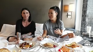 Asa Akira In Bed with Joanna Angel - Asa's Adventures Episode 3