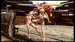 Dead or Alive 6 Nude game play [Nude Mod]  Rachel vs Helena