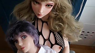 Trans doll and mini doll fuck