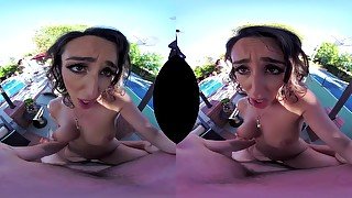 VRHUSH Christina Cinn fucked in POV outdoors