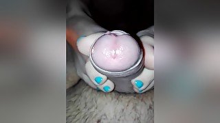 Pleasurable Footjob With Toenails - Baby Blue