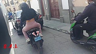 LE QUITE SU MUJER A UN BIKER  . Sexo latino